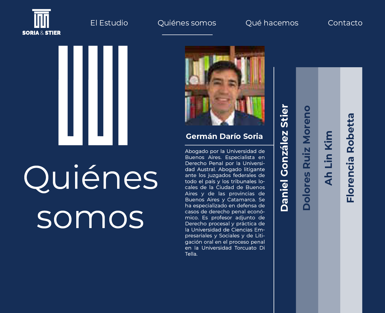 Soria & Stier - Sitio Institucional